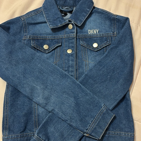DKNY Girls' Denim Jacket Blue Size 8 EUC! - Picture 9 of 9